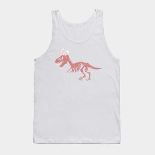 T Rex Fossil with bunny ears Tank Top